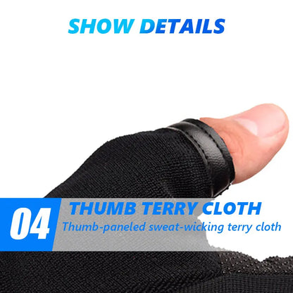 Heavyweight Gym Training Gloves — Men & Women Half-Finger Non-Slip Weightlifting Gloves with Wrist Support
