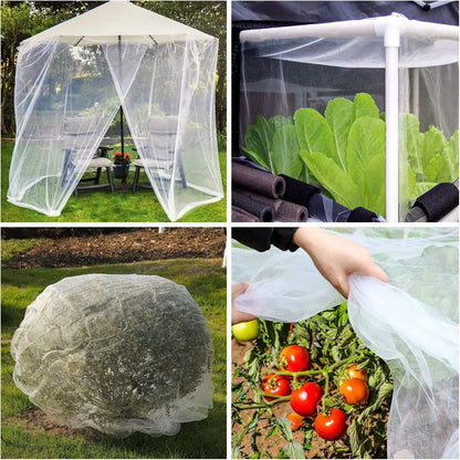 Garden Plant Insect Netting – 60 Mesh Pest Control Cover for Vegetables, Flowers, and Fruits, Bird-Proof Protective Netting