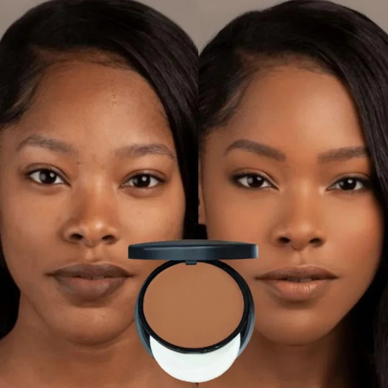 Sweat-Resistant Contouring Powder Palette – Matte Buildable Coverage for All Skin Tones with Highlight & Shadow