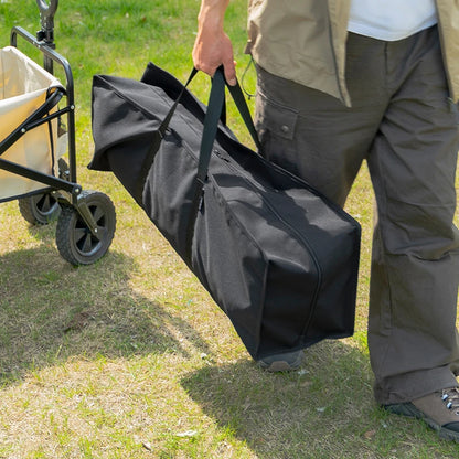 Camping Canopy Pole Storage Bag - Large Capacity Wear-Resistant Gear Organizer with Carry Handle