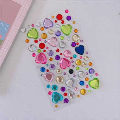 Glitter Face Rhinestone Stickers - Kids Eye & Face Diamond Jewels for Festival Makeup, Parties & Creative Looks