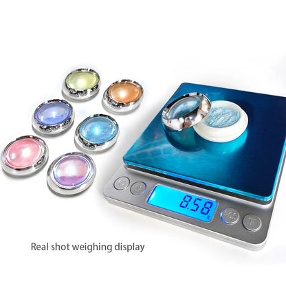 6pcs Shimmering Aurora Nail Powder – Multichrome Metallic Mirror Effect Chameleon Gel Polish