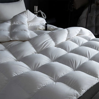 Winter Cotton Goose Down Quilt – Super Soft Fluffy Duvet for Queen & King Size, Four Seasons Blanket 220x240