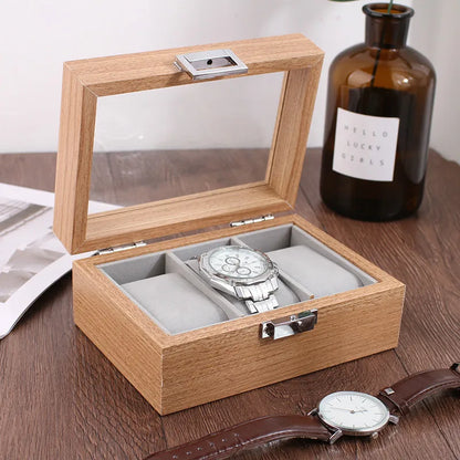 WellZone 2024 Bamboo Watch Box — Eco-Friendly Chinese Style Fashionable Watch Storage Case