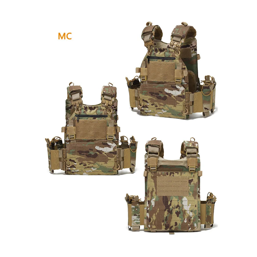 Outdoor Training Vest – Multi-Functional Waterproof MOLLE Expansion Quick-Release Wear-Resistant Tactical Vest
