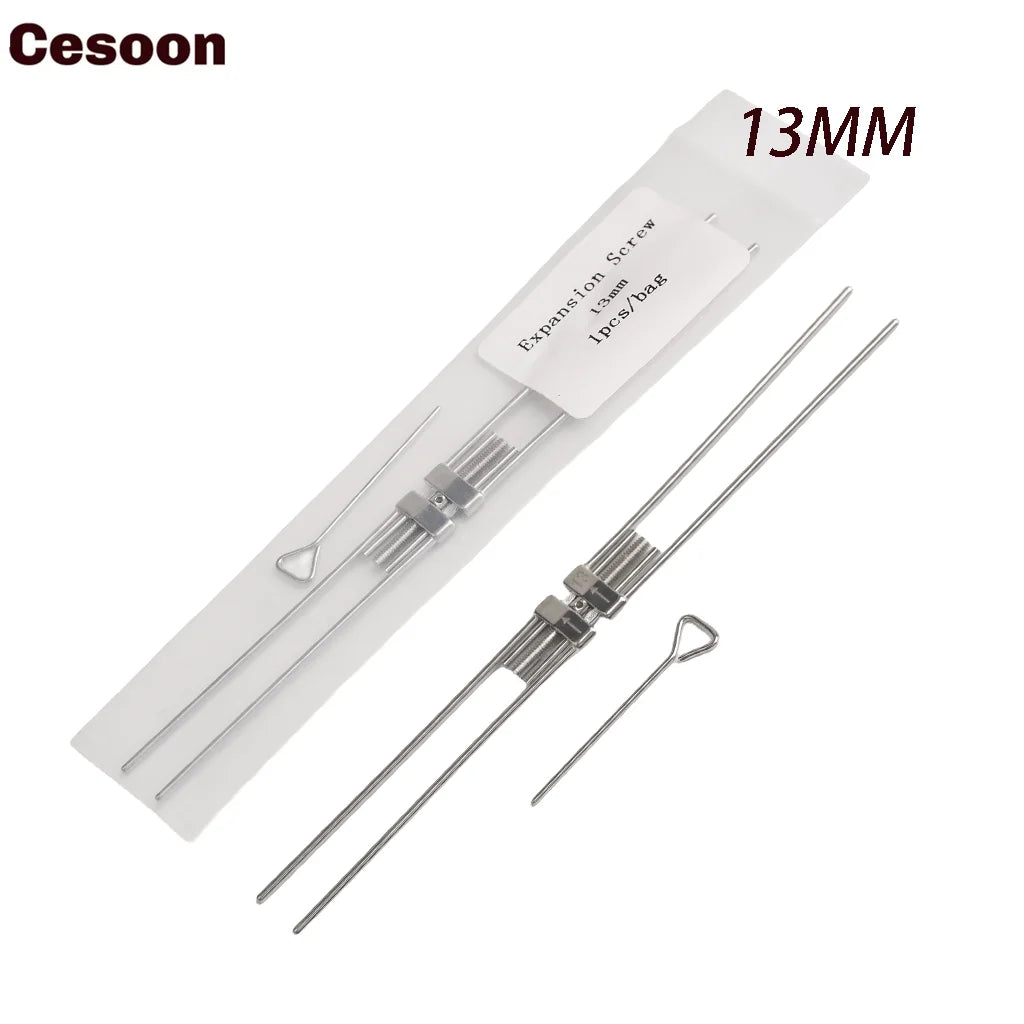 Dental Expansion Screw Ortho Expander – Rapid Palatal Tool with Swivel Keys for Orthodontic Frame (8/9/11/13mm)