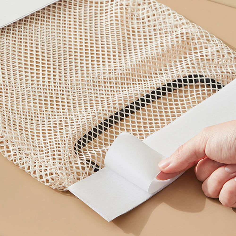 Wall-Mounted Hanging Mesh Storage Bag Organizer – Large-Capacity Kitchen Garbage & Storage Net, Space-Saving Home Tool (1–3PCS)