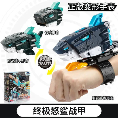Genuine Mini Secret Service Watch Toy – Boy's Mecha Deformation Robot & Super Dinosaur Power