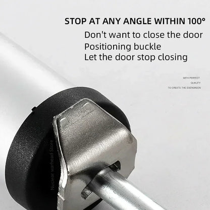 Sliding Door Stopper - Automatic Spring Door Closer, Stop Buffer Speed, 90 Degree Positioning, Folding Hardware for Home