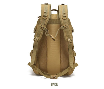 40L Tactical Reflective Backpack – Molle Camouflage Rucksack for Outdoor Hiking, Camping, Hunting & Travel