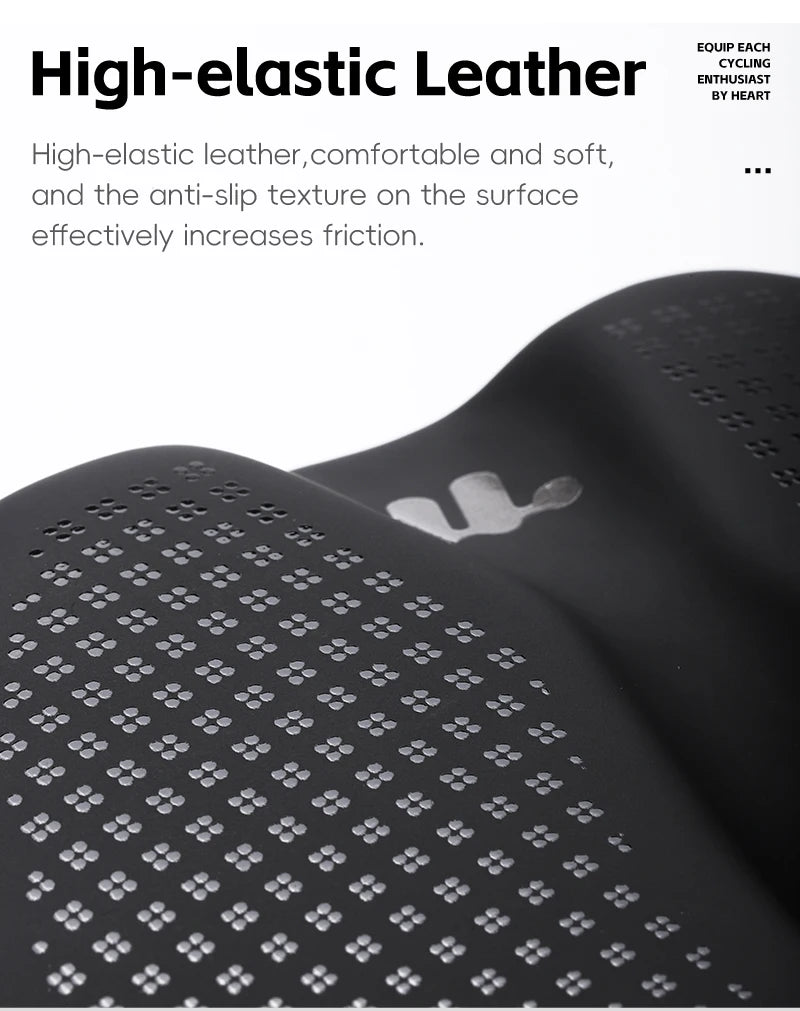 WEST BIKING Bicycle Saddle — Comfortable Hollow PU Leather Bike Seat | Wear-Resistant Road Cycling Cushion