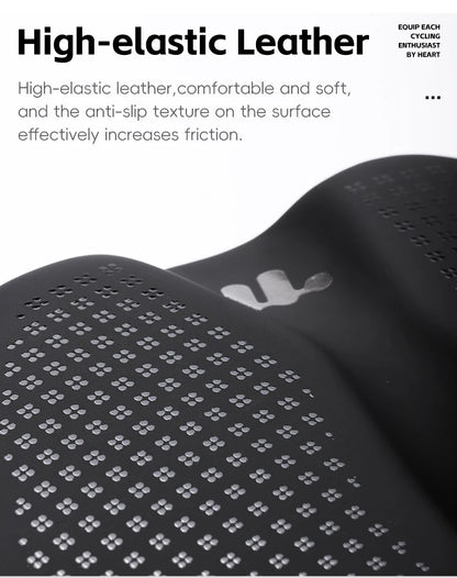 WEST BIKING Bicycle Saddle — Comfortable Hollow PU Leather Bike Seat | Wear-Resistant Road Cycling Cushion