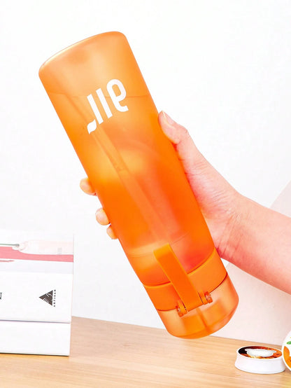 Portable Air Water Bottle with Straw – Leak-Proof Transparent Bottle with 1 Random Flavor Pod for Outdoor Sports