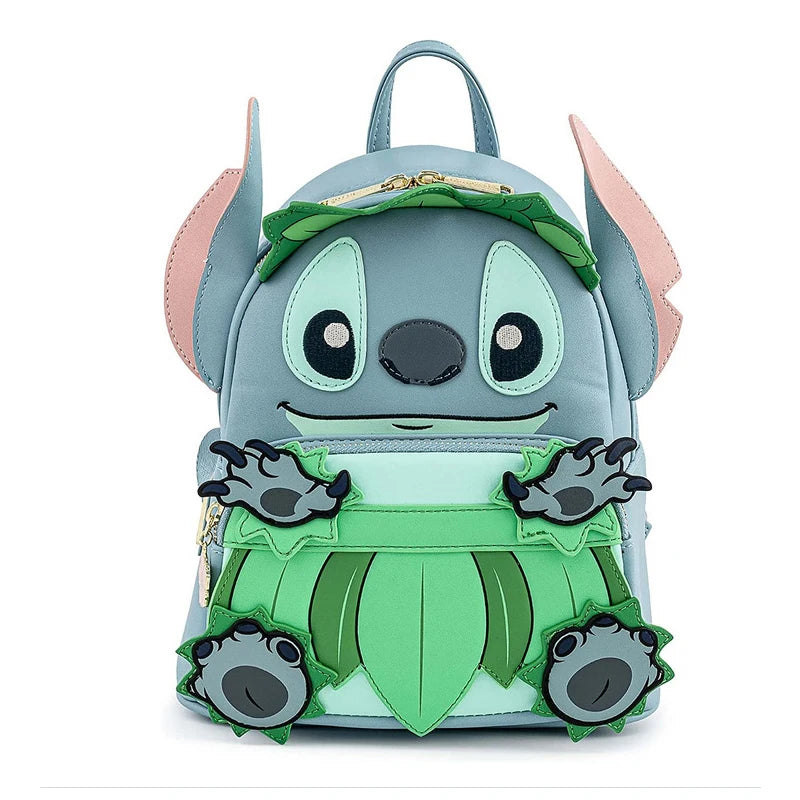 Stitch Luau Cosplay Double Strap Shoulder Bag – Women’s Beach Backpack & Wallet Purse