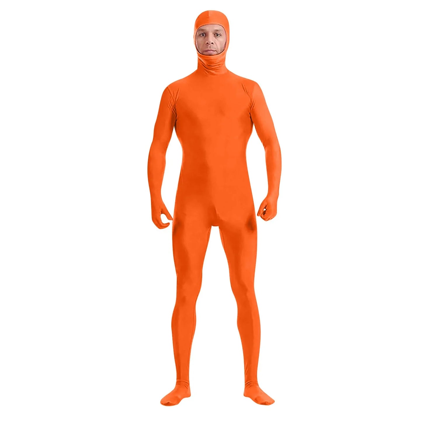 Full Body Zentai Suit for Men – Halloween Second Skin Tight Spandex Nylon Bodysuit Cosplay Costume