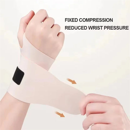 Ultra-Thin Elastic Wristband — Adjustable Breathable Compression Wrist Guard for Tendon Support & Pain Relief