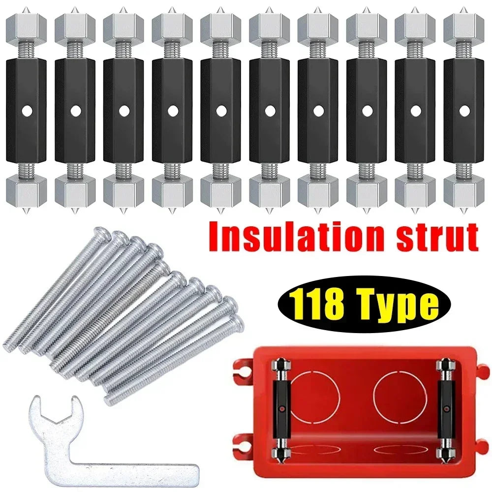 Wall Switch Socket Cassette Repair Tool | Adjustable Screws Support Rod with Wrench for 86/118 Type Electrical Accessories