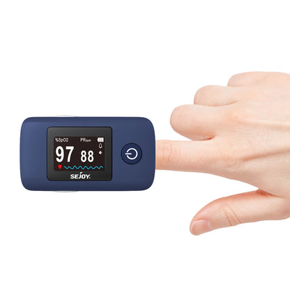 Sejoy Digital Wrist Blood Pressure Monitor & Finger Pulse Oximeter – OLED Heart Rate & Blood Oxygen Tracker