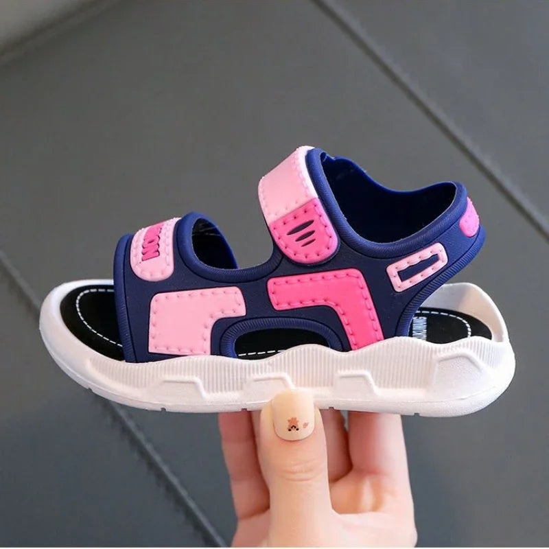 Kids Fashion Sandals — Baby & Toddler Boys’ Soft Sole Non-Slip Summer Shoes for Girls, Beach Casual Footwear Ages 2-10