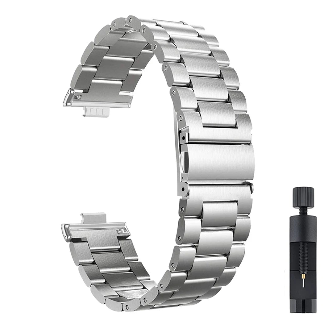 Stainless Steel Strap for Huawei Watch – Metal Bracelet Band for Fit3, Fit4 & Fit4 Pro, Unisex Replacement