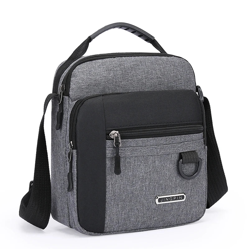 Large Capacity Men's Waterproof Shoulder Bag – Wear-Resistant Backpack with Multiple Pockets for Business