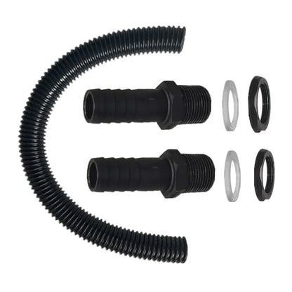 25mm Rain Barrel Hose Connector - Plastic Link Pipe Extension Kit for Garden Water Collection Systems