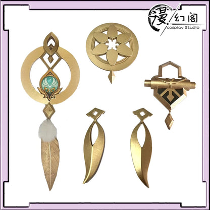 Scaramouche Wanderer Cosplay Accessory - Kunikuzushi Bamboo Hat Vision of God 3D Printed Prop