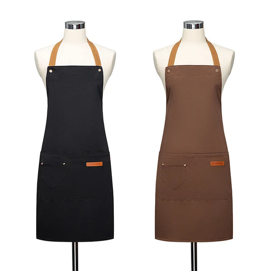 Waterproof Halter Apron – Unisex Kitchen Apron for Men & Women, Salon, Barbecue, Cleaning, Nail, and Roast Mandiles