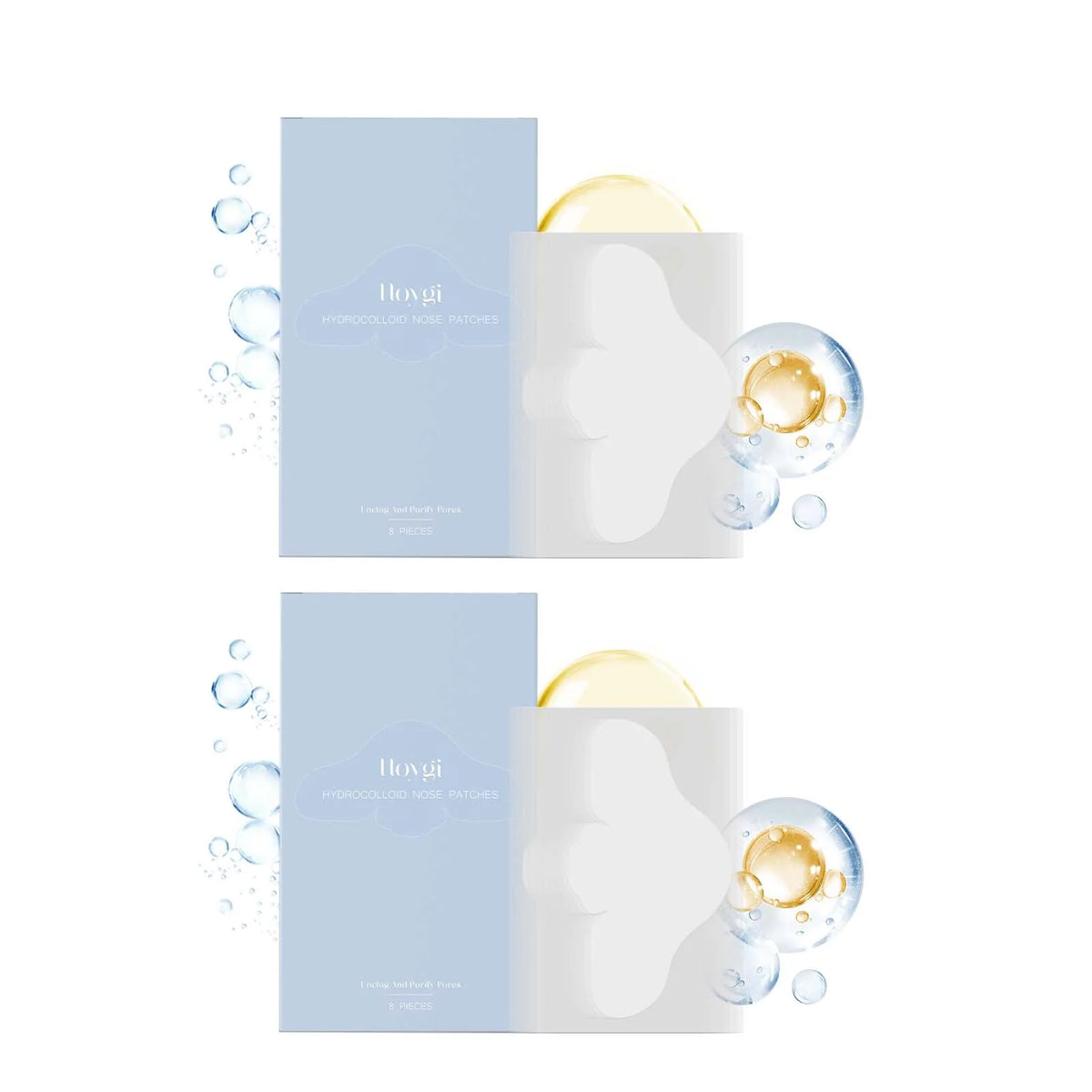 Salicylic Acid Nose Pore Strips - Hydrocolloid Blackhead & Pimple Removal Patches for Oil Control and Refined Pores