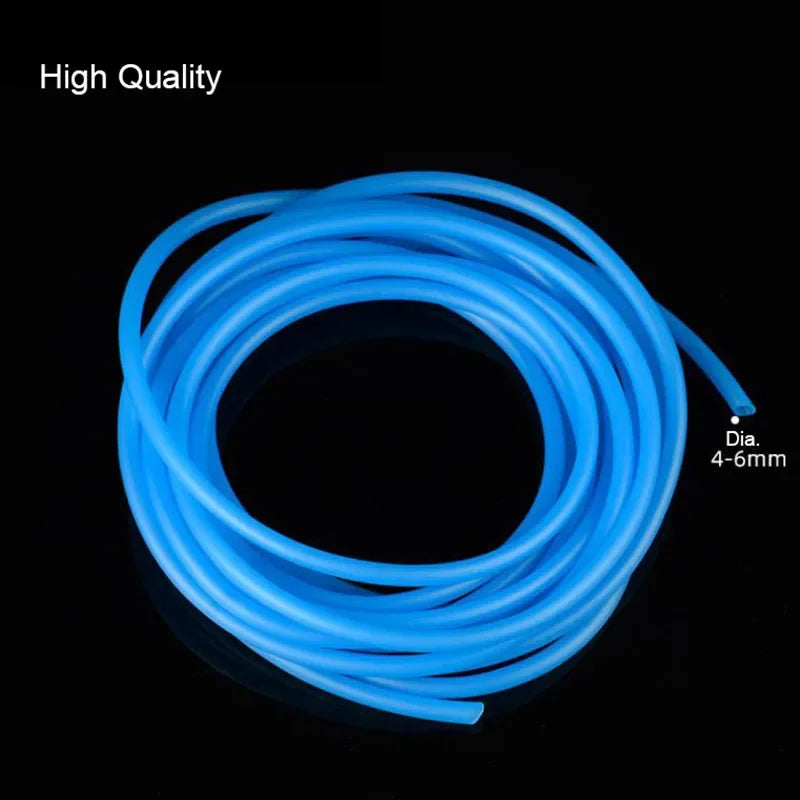 Silicon Aquarium Oxygen Pump Hose - 4x6mm, 1m/3m/5m/10m, Food Grade Tube for Fish Tank & Pond