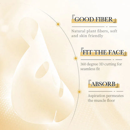 10pcs SADOER 24K Gold Face Masks – Vitamin C & Hyaluronic Acid for Moisturizing, Firming & Hydrating Skin Care