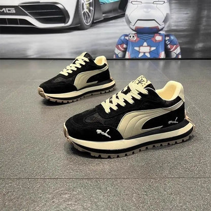 Men’s Casual Sports Shoes - Thick Sole Non-Slip Outdoor Sneakers with Soft Comfort for Summer