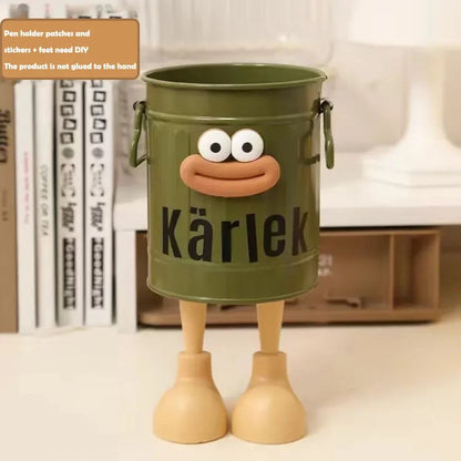 Cartoon Pen & Pencil Holder — Desk Organizer for Office, Home, and Study Storage