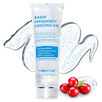 Conductive Microcurrent Facial Gel — Hydrating Primer with Hyaluronic Acid & Ceramide NP, Fragrance-Free RF Gel