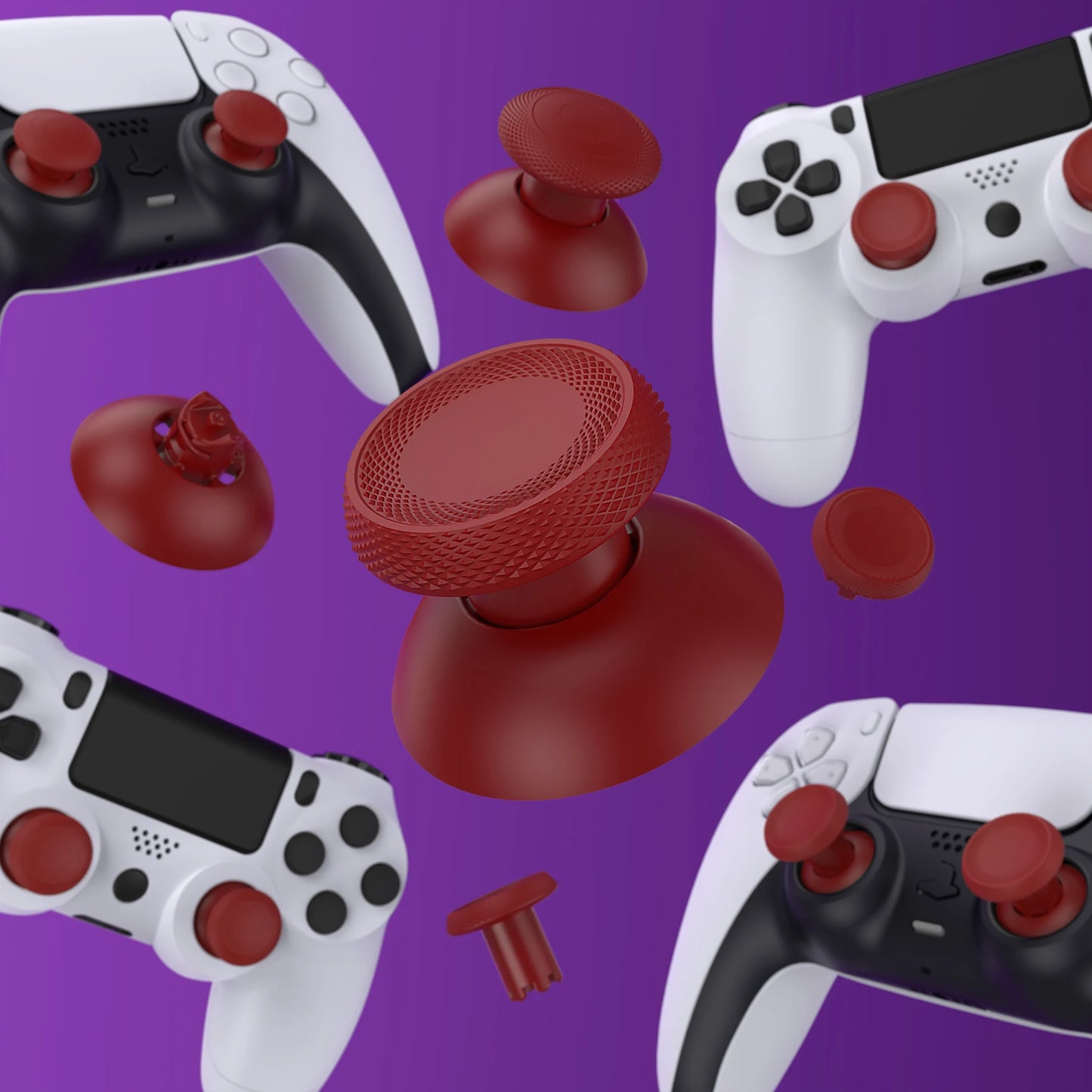 eXtremeRate ThumbsGear V3 — Interchangeable Ergonomic Replacement Thumbsticks for PS5 & PS4 Controllers