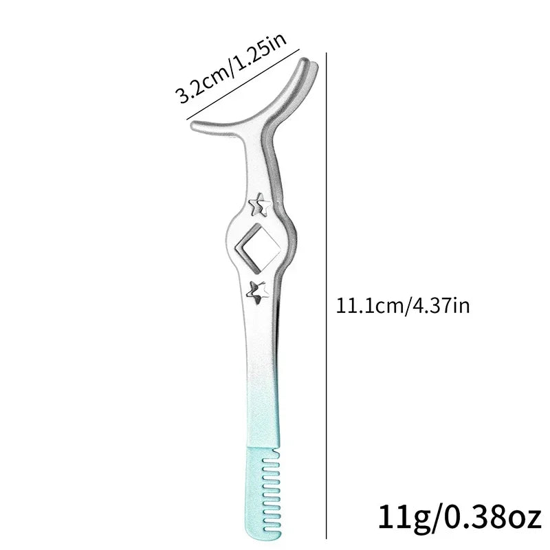 Professional False Eyelash Applicator Tweezers – Precision Lash Extension Clip & Curler Makeup Tool