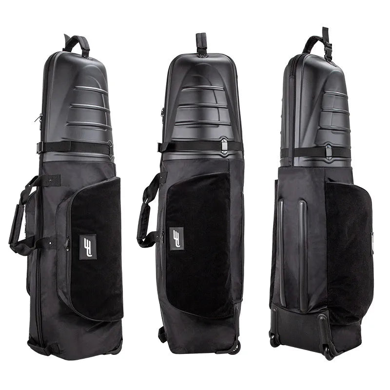 PlayEagle Hard Top Golf Travel Bag with Wheels — Foldable Hardcase with Support Rod, Portable Golf Bag 2024 HKB001