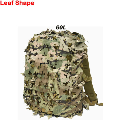 3D Camo Backpack Cover - Laser Cut Camouflage Hunting Bag Cover for 60L/80L Packs, Paintball & Outdoor Gear