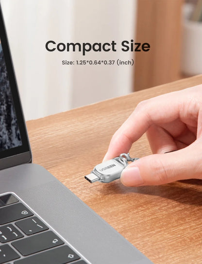UGREEN USB-C to Micro SD/TF Card Reader – USB 3.0 OTG Adapter for Laptop, PC, Tablet & Phone (Windows/MacOS)