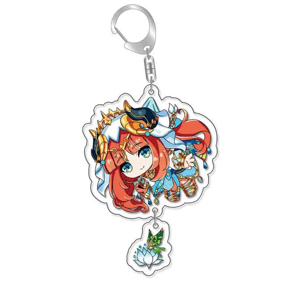 Anime Game Keychain – Atataki Itto, Kunikuzushi, Xiao, Tartaglia & Kazuha Cat Series Cosplay Key Chain