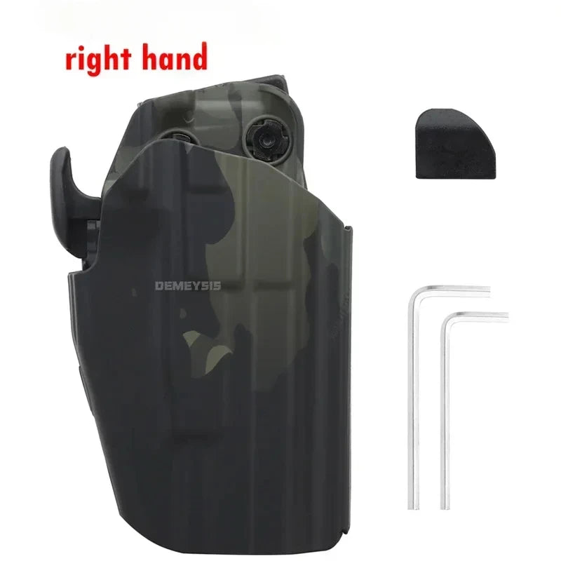Adjustable Tactical Gun Holster – Lightweight Waist Pistol Carry Case for Right/Left Hand Shooting, Hunting & Outdoor Use