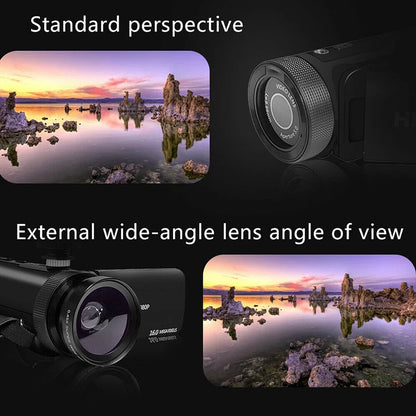 HD 1080P Digital Video Camera – 16MP Professional DV Camcorder with Built-in Microphone, Anti-Shake & Multifunction Photography Recording System