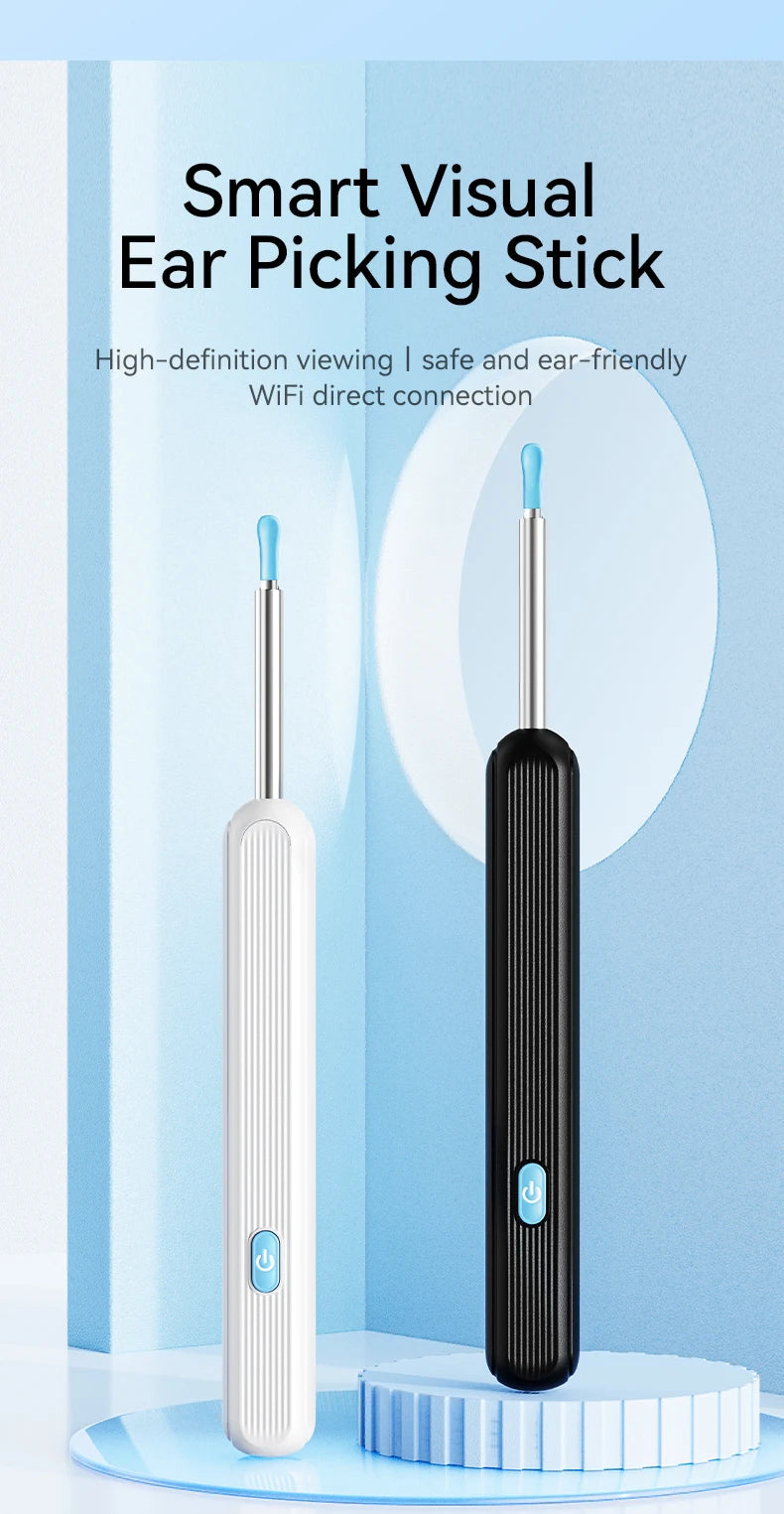 Visual Ear Wax Cleaner with Camera – Safe Earwax Removal Endoscope, 5M Luminous Otoscope & Ear Cleaning Tools for Ear Care