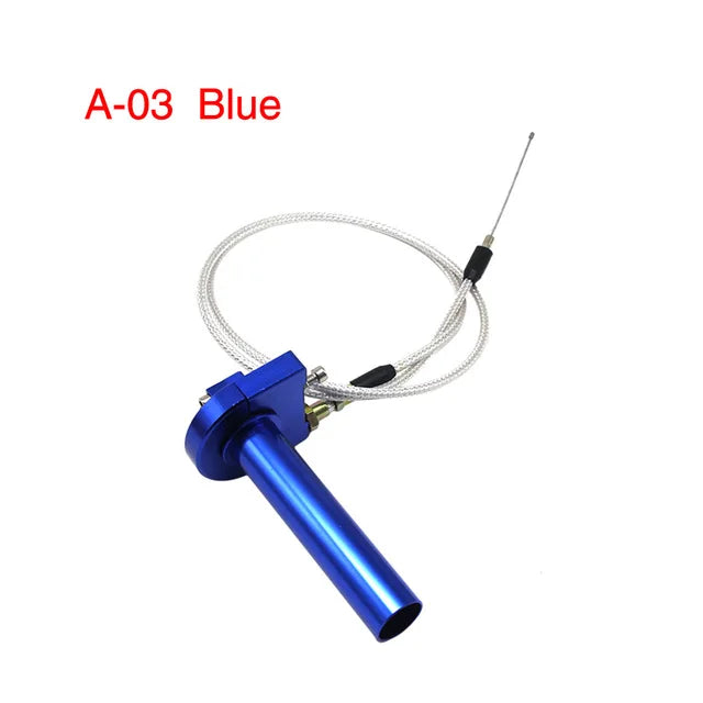 ZSDTRP 7/8" Aluminum Quick Action Throttle Grip Set – Twist Gas Throttle with Cable for 50cc, 110cc, 125cc Dirt & Pit Bikes