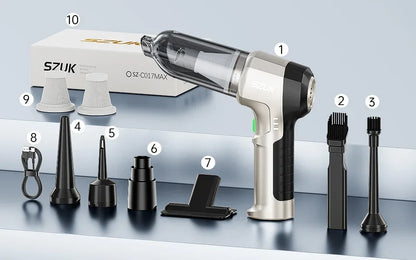 SZUK 9998700PA Car Vacuum Cleaner – Strong Suction Cordless Handheld Portable Cleaning Machine