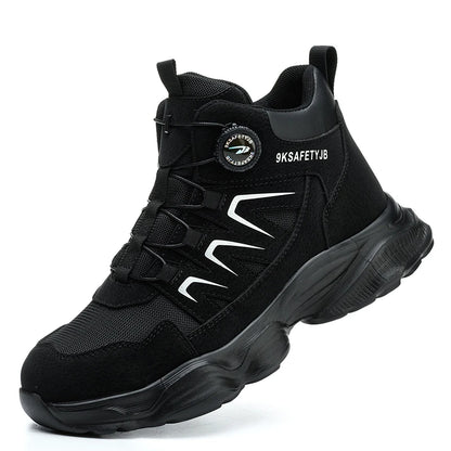 Men’s Safety Work Boots – Indestructible Steel Toe Sneakers, Anti-Smash & Anti-Puncture Tactical Shoes