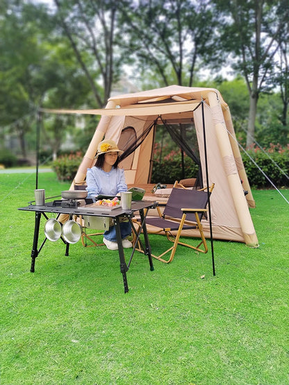 Lohascamping Folding Camping IGT Table – Lightweight Portable Roll Table with Adjustable Legs for BBQ, Desktop Burner & Backpacking
