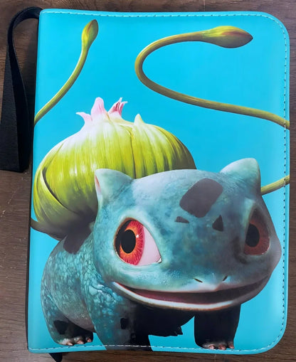 400PCS Pokémon Album Binder – PU Zipper Photo Card Holder for Trading Cards, Letters, and Collectible Hobby Folder