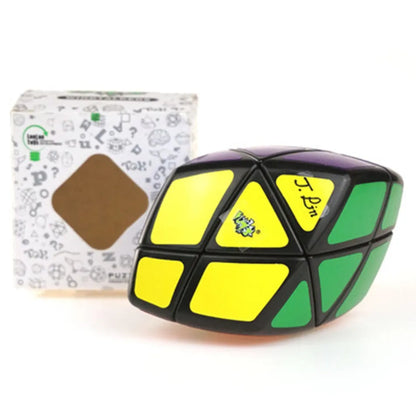 LanLan John Lin Curvy Rhombic Magic Cube - Professional Rotating Puzzle Toy for Birthday & Christmas Gifts