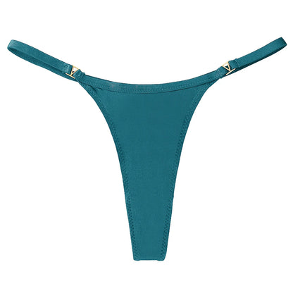 VKME Women’s Low Waist Cotton Thong Panties – Comfortable Sexy G-String Lingerie Underwear